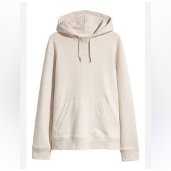 H&M Other - H&M Loose Fit Hoodie light beige sz large excellent used condition cotton blend